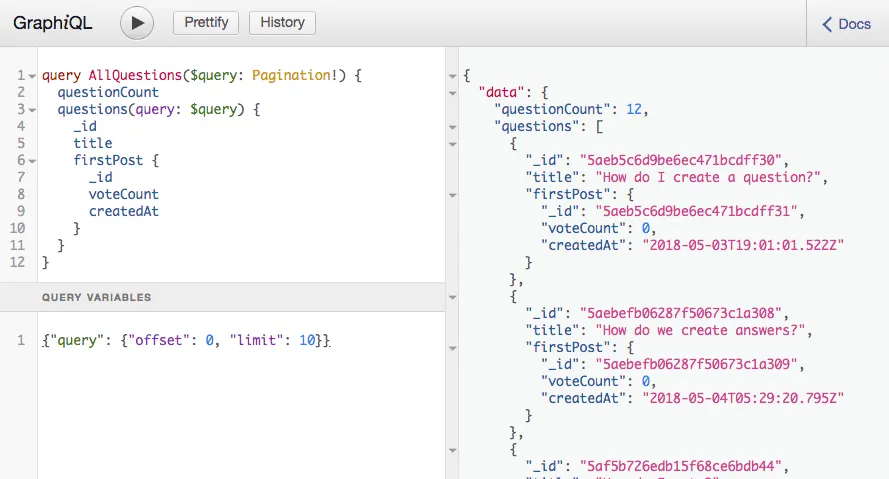 GraphiQL example of scalar type converting date to an ISO timestamp